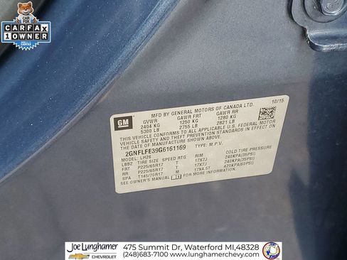 Used 2016 Chevrolet Equinox LT w/ Convenience Package image 35