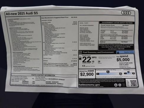 New 2025 Audi S5 Premium Plus image 9