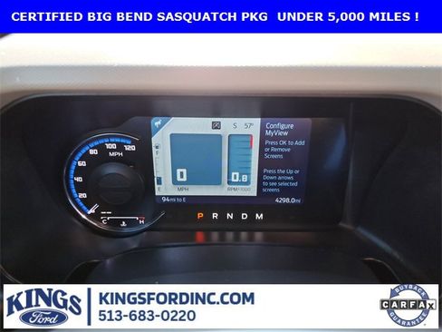 Certified 2021 Ford Bronco Big Bend w/ Sasquatch Package image 12