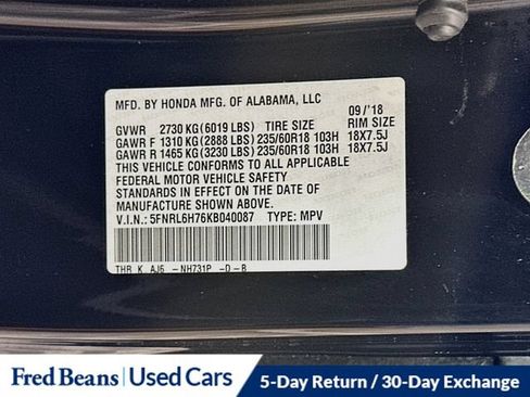 Used 2019 Honda Odyssey EX-L image 41