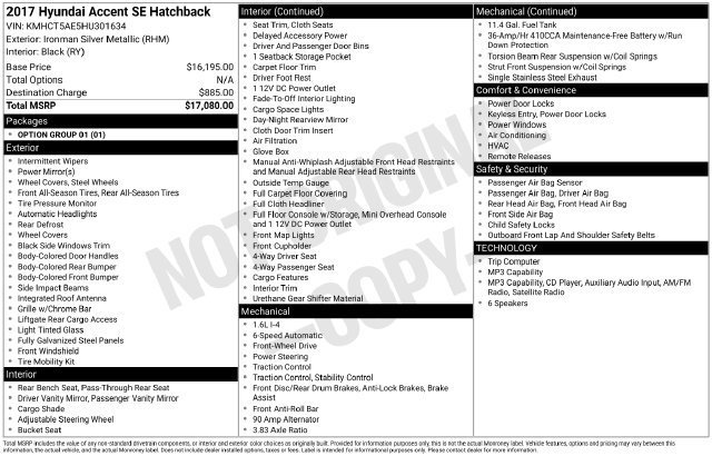Used 2017 Hyundai Accent SE FWD image 4