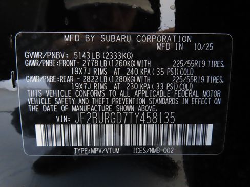 New 2026 Subaru Outback Limited XT image 30