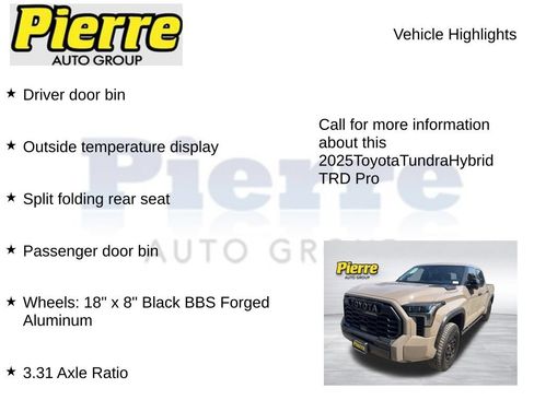 Used 2025 Toyota Tundra TRD Pro AWD/4WD image 4