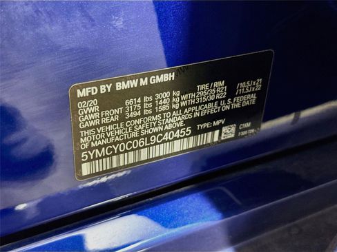 Used 2020 BMW X6 M Competition w/ Executive Package AWD/4WD image 7