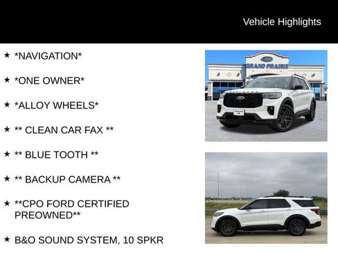 Certified 2025 Ford Explorer ST-Line w/ Premium Package RWD image 4