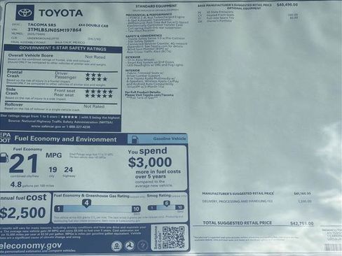 New 2025 Toyota Tacoma SR5 image 24