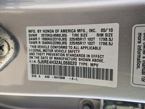 Used 2010 Honda CR-V LX image 24