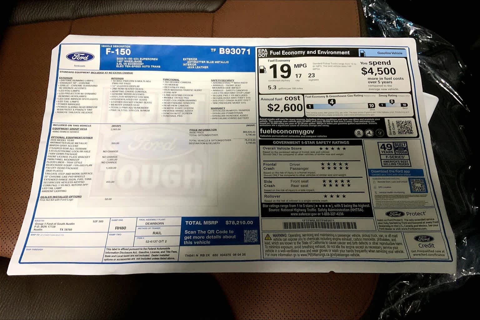 New 2026 Ford F150 King Ranch w/ Equipment Group 601A High AWD/4WD image 20