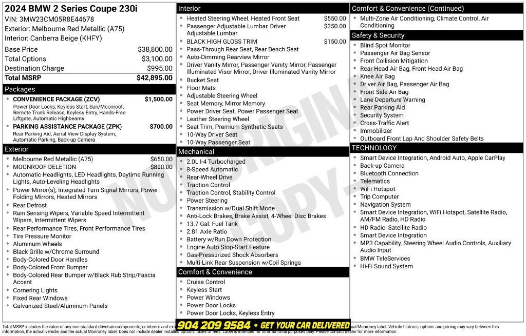 Used 2024 BMW 230i Coupe w/ Convenience Package RWD image 2