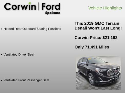 Used 2019 GMC Terrain Denali w/ Advanced Safety Package image 30
