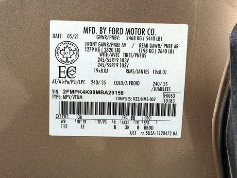 Used 2021 Ford Edge Titanium w/ Canadian Touring Package AWD/4WD image 36