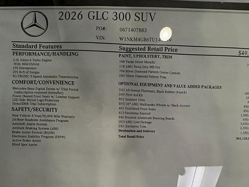 New 2026 Mercedes-Benz GLC 300 image 2