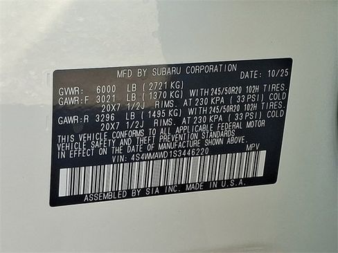 New 2025 Subaru Ascent Bronze Edition image 19