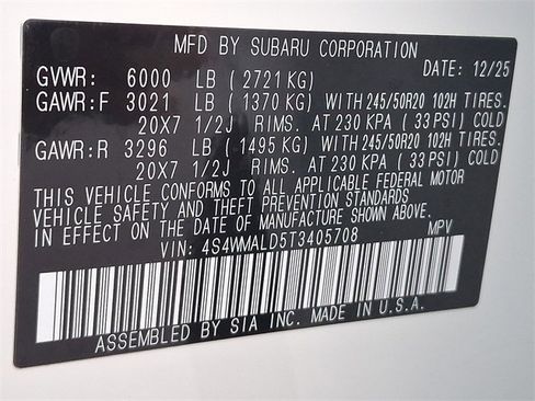 New 2026 Subaru Ascent Bronze Edition image 10