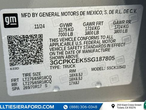 Used 2025 Chevrolet Silverado 1500 Custom Trail Boss image 13