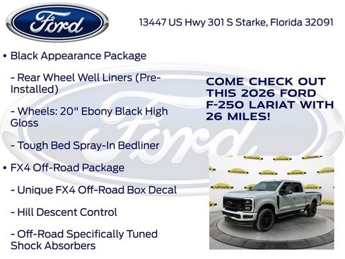 New 2026 Ford F250 Lariat w/ Black Appearance Package image 20