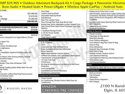 Certified 2025 MAZDA CX-50 AWD 2.5 Hybrid image 5