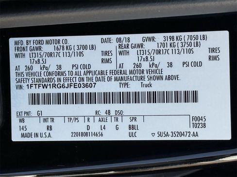 Used 2018 Ford F150 Raptor w/ Equipment Group 802A Luxury image 25