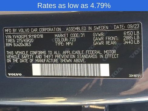 Certified 2024 Volvo XC90 B6 Plus w/ Protection Package Premier image 29