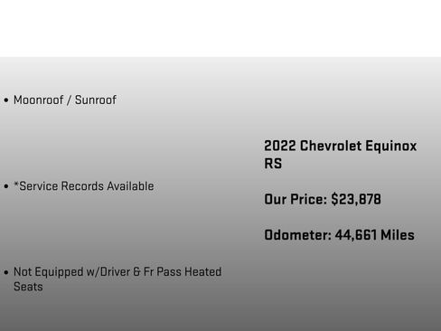 Used 2022 Chevrolet Equinox RS AWD/4WD image 12