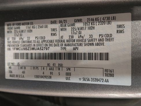 Used 2021 Ford Escape SE image 33