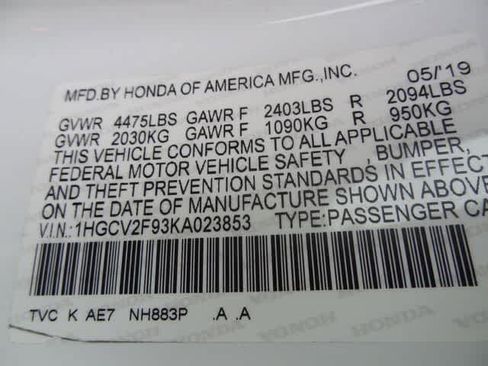 Used 2019 Honda Accord Touring image 53
