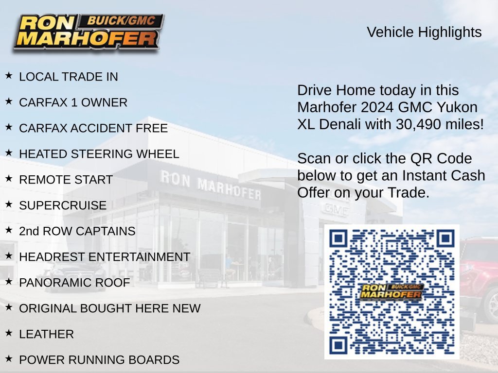 Used 2024 GMC Yukon XL Denali w/ Denali Reserve Package AWD/4WD image 15