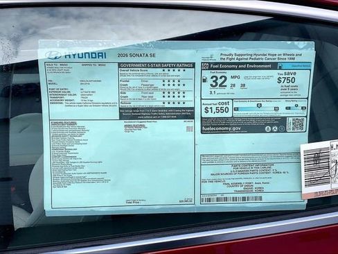 New 2026 Hyundai Sonata SE FWD image 14