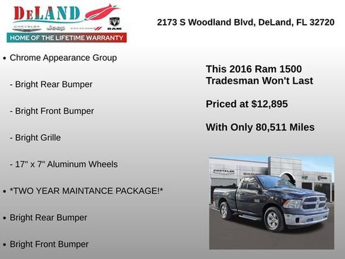 Used 2016 RAM 1500 Tradesman w/ Chrome Appearance Group image 6