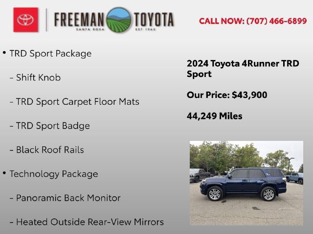 Used 2024 Toyota 4Runner TRD Sport w/ Technology Package AWD/4WD image 5