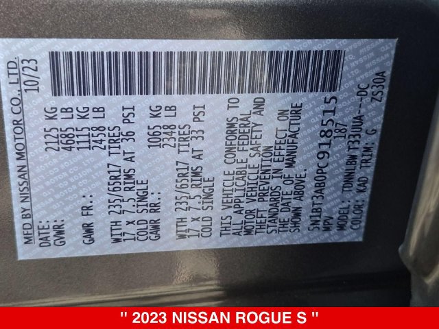 Certified 2023 Nissan Rogue S AWD/4WD image 39