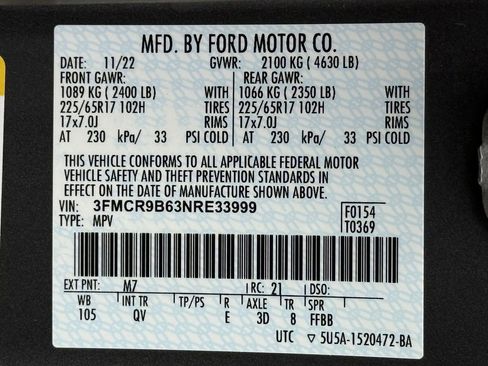 Used 2022 Ford Bronco Sport Big Bend w/ Convenience Package image 28