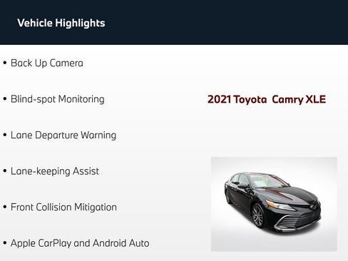 Used 2021 Toyota Camry XLE FWD image 5