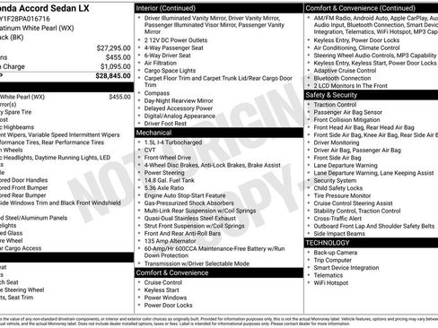 Used 2023 Honda Accord LX image 6