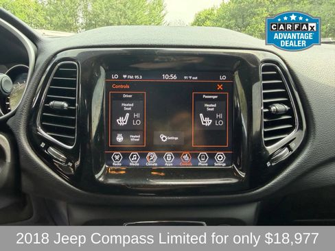 Used 2018 Jeep Compass Limited w/ Trailer Tow Group AWD/4WD image 14