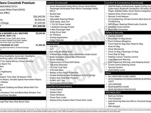 Certified 2024 Subaru Crosstrek 2.0i Premium AWD/4WD image 30