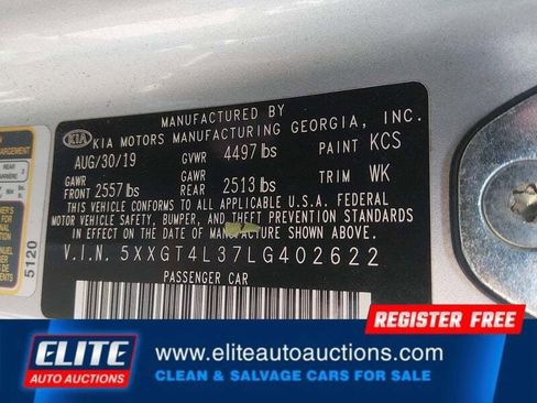 Used 2020 Kia Optima LX FWD image 17