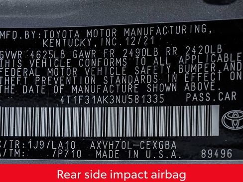 Used 2022 Toyota Camry XLE FWD image 34