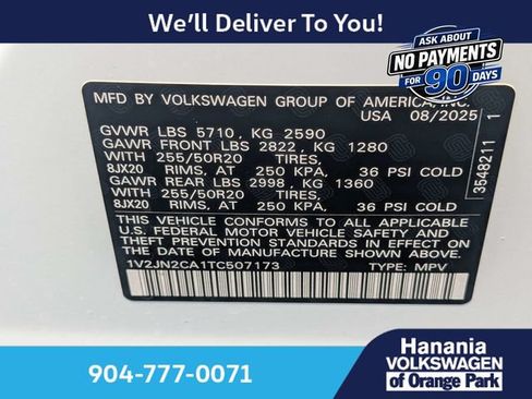 Used 2026 Volkswagen Atlas SE FWD image 21