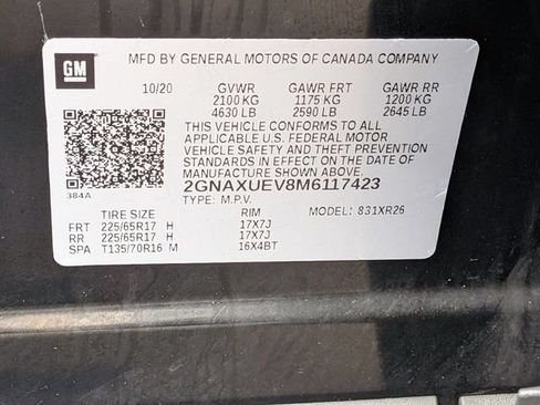 Used 2021 Chevrolet Equinox LT AWD/4WD image 35