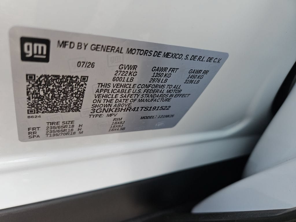New 2026 Chevrolet Blazer LT w/ LPO, Floor Liner Package AWD/4WD image 7