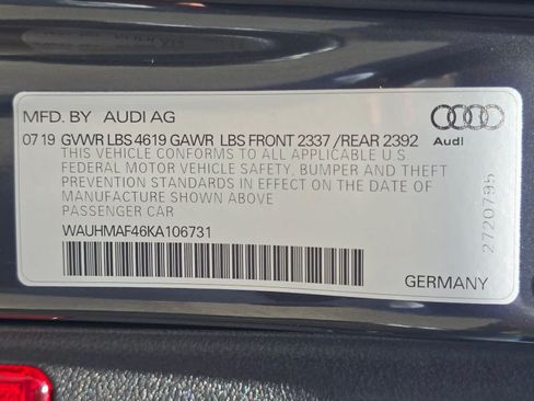 Used 2019 Audi A4 2.0T Premium Plus w/ Premium Plus Package FWD image 33
