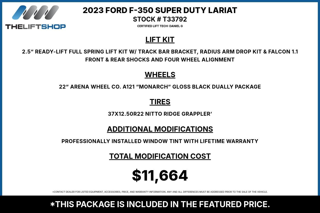 Used 2023 Ford F350 Lariat w/ Lariat Ultimate Package AWD/4WD image 2