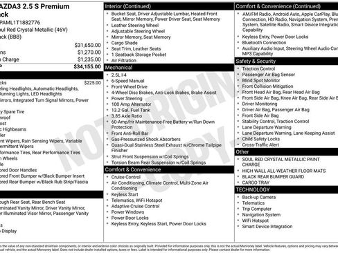 New 2026 MAZDA MAZDA3 2.5 S Hatchback w/ Premium Pkg FWD image 37
