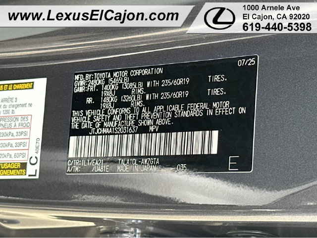 Used 2025 Lexus RX 350 Premium w/ Accessory Package (Z1) FWD image 37