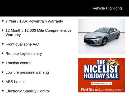 Used 2025 Toyota Camry LE image 3