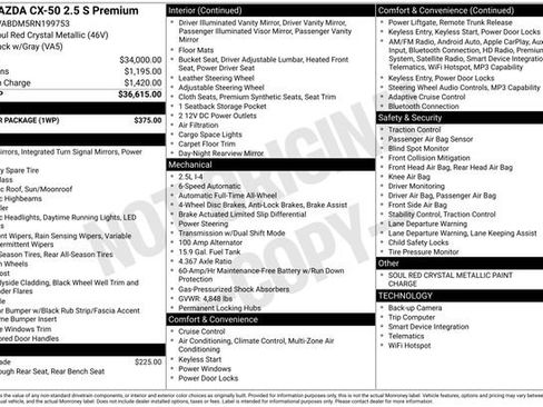 Used 2024 MAZDA CX-50 AWD 2.5 S w/ Weather Package image 12