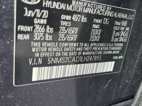 Used 2020 Hyundai Santa Fe SE w/ Cargo Package AWD/4WD image 28