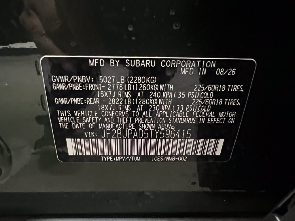 New 2026 Subaru Outback Premium AWD/4WD image 31