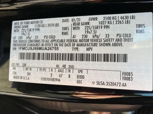 Used 2021 Ford Escape Titanium w/ Titanium Elite Package image 51